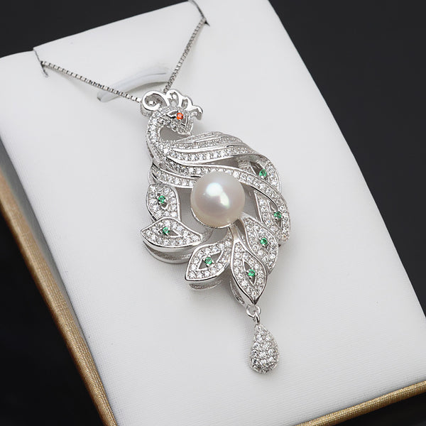 S925 Sterling Silver Big Phoenix pendant/Necklace with S925 chain (Do Not include pearl)