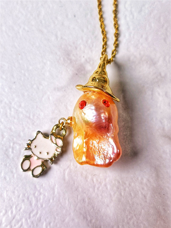 DIY Baroque Pendants series with chains(Including the Pearl) - pearlsclam